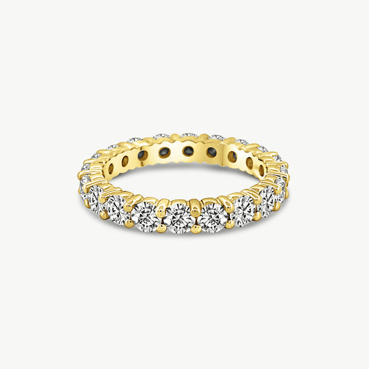 Round Brilliant Eternity Band in Low Prong Setting